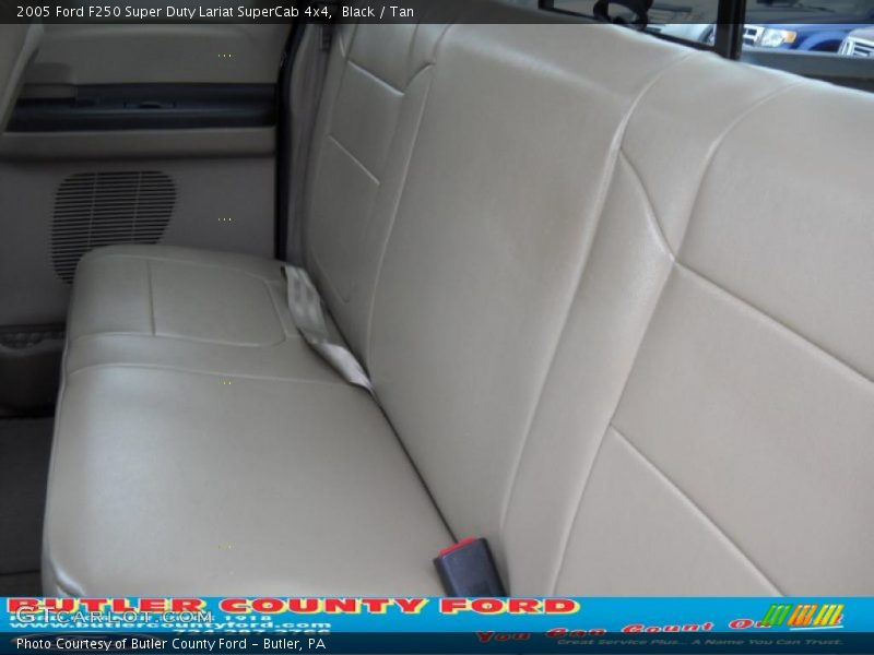 Black / Tan 2005 Ford F250 Super Duty Lariat SuperCab 4x4