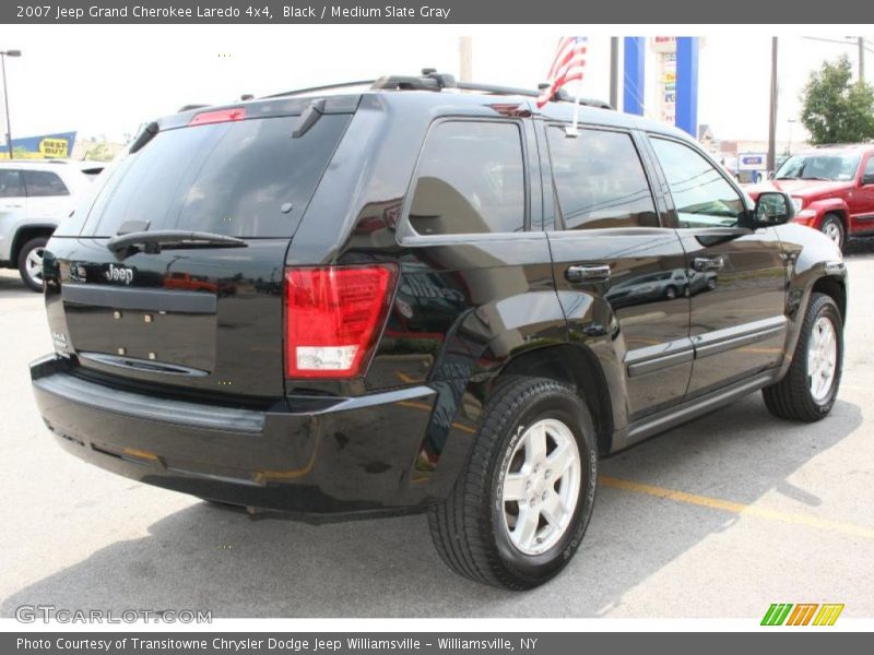 Black / Medium Slate Gray 2007 Jeep Grand Cherokee Laredo 4x4