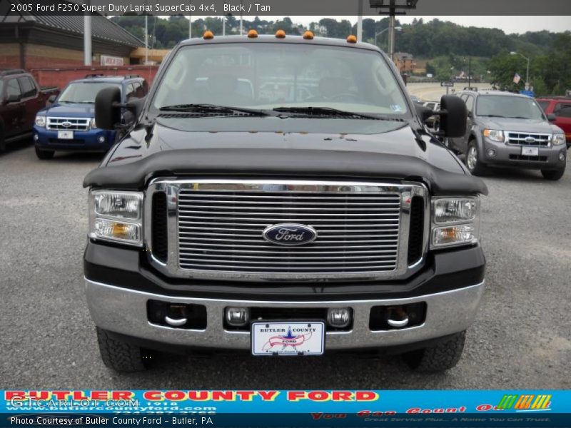 Black / Tan 2005 Ford F250 Super Duty Lariat SuperCab 4x4