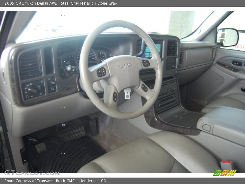 Steel Gray Metallic / Stone Gray 2005 GMC Yukon Denali AWD