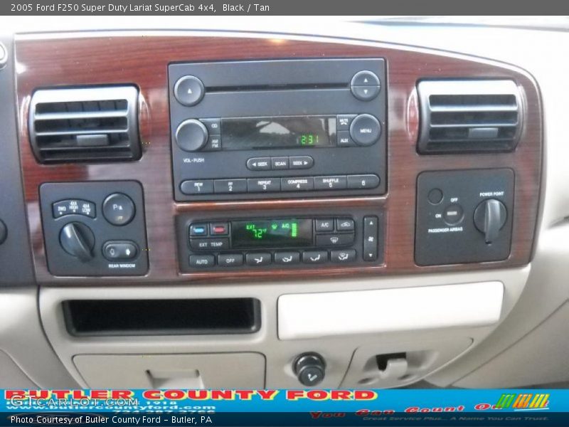 Black / Tan 2005 Ford F250 Super Duty Lariat SuperCab 4x4