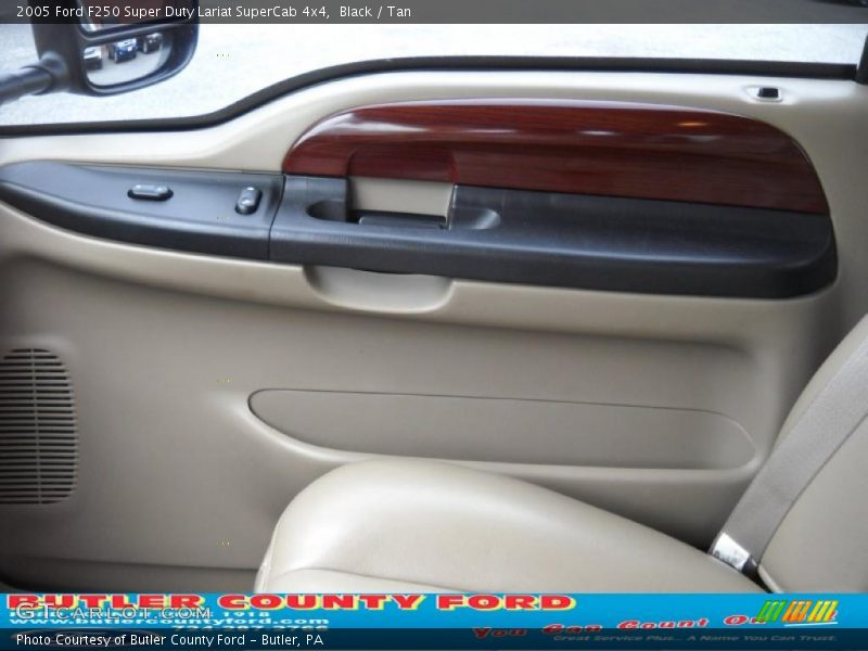 Black / Tan 2005 Ford F250 Super Duty Lariat SuperCab 4x4