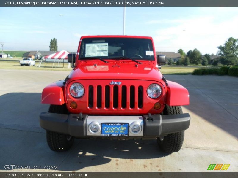 Flame Red / Dark Slate Gray/Medium Slate Gray 2010 Jeep Wrangler Unlimited Sahara 4x4