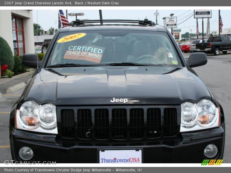 Black / Medium Slate Gray 2007 Jeep Grand Cherokee Laredo 4x4