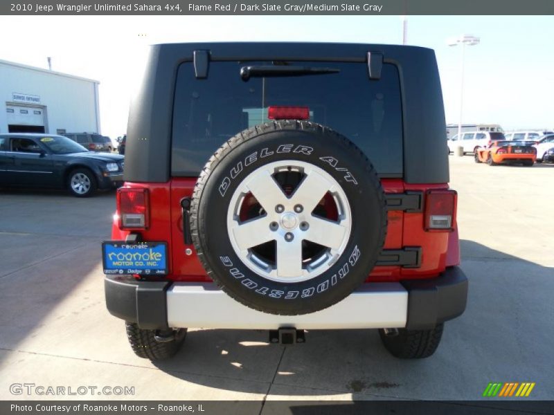 Flame Red / Dark Slate Gray/Medium Slate Gray 2010 Jeep Wrangler Unlimited Sahara 4x4