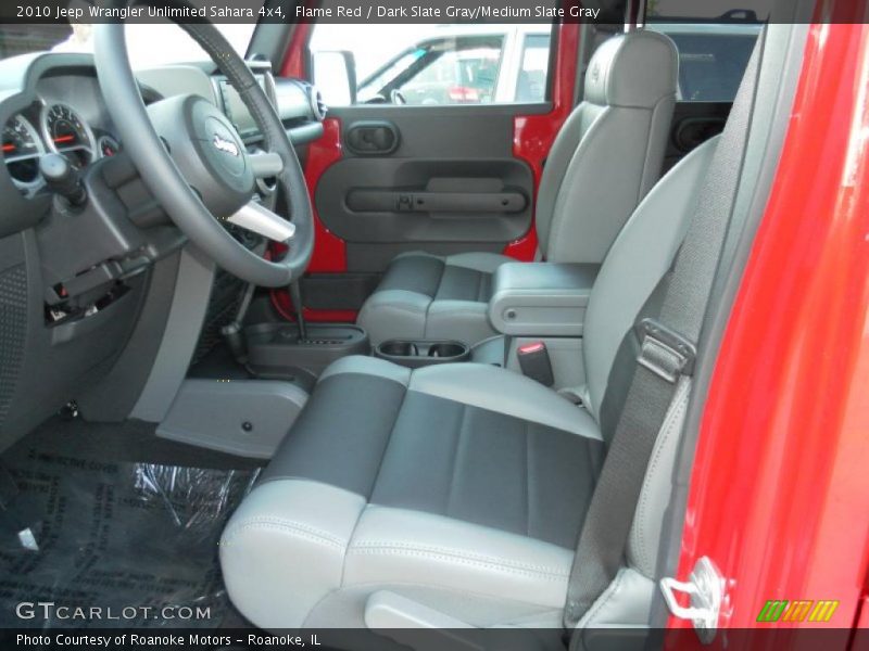Flame Red / Dark Slate Gray/Medium Slate Gray 2010 Jeep Wrangler Unlimited Sahara 4x4