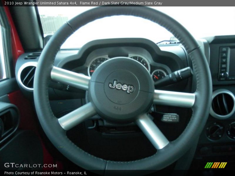Flame Red / Dark Slate Gray/Medium Slate Gray 2010 Jeep Wrangler Unlimited Sahara 4x4