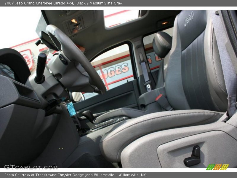 Black / Medium Slate Gray 2007 Jeep Grand Cherokee Laredo 4x4