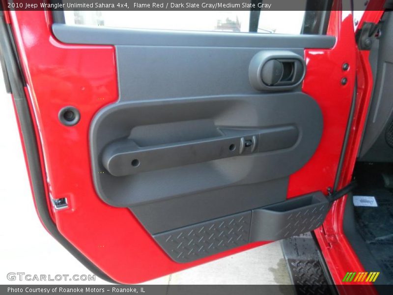 Flame Red / Dark Slate Gray/Medium Slate Gray 2010 Jeep Wrangler Unlimited Sahara 4x4