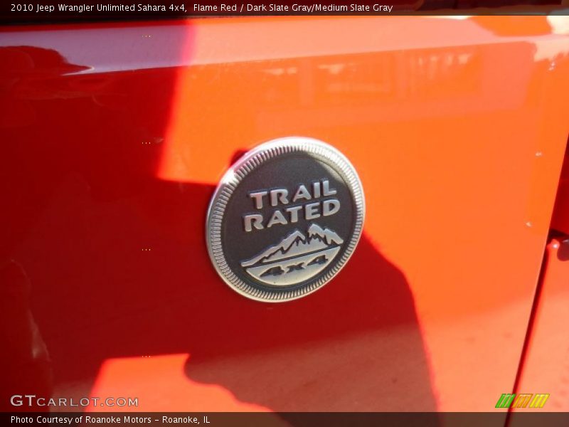 Flame Red / Dark Slate Gray/Medium Slate Gray 2010 Jeep Wrangler Unlimited Sahara 4x4