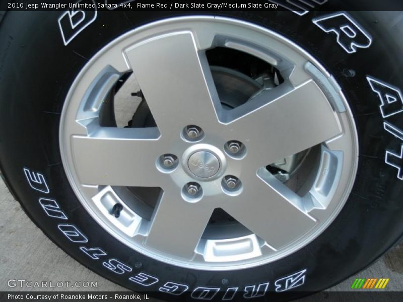 Flame Red / Dark Slate Gray/Medium Slate Gray 2010 Jeep Wrangler Unlimited Sahara 4x4
