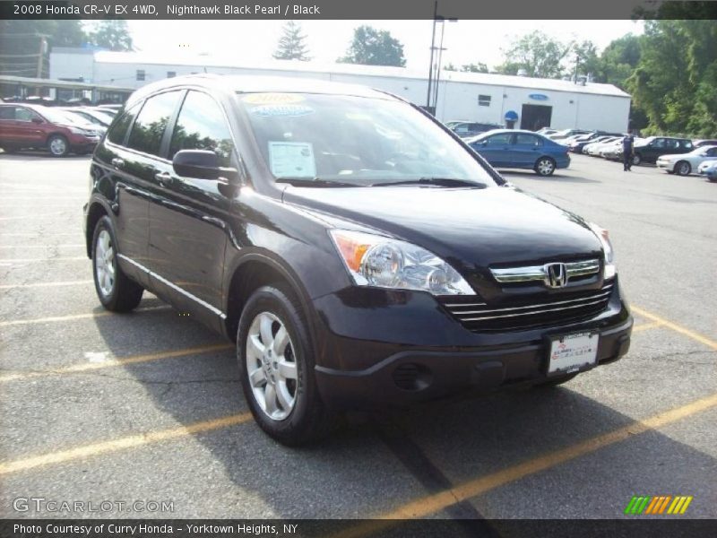Nighthawk Black Pearl / Black 2008 Honda CR-V EX 4WD