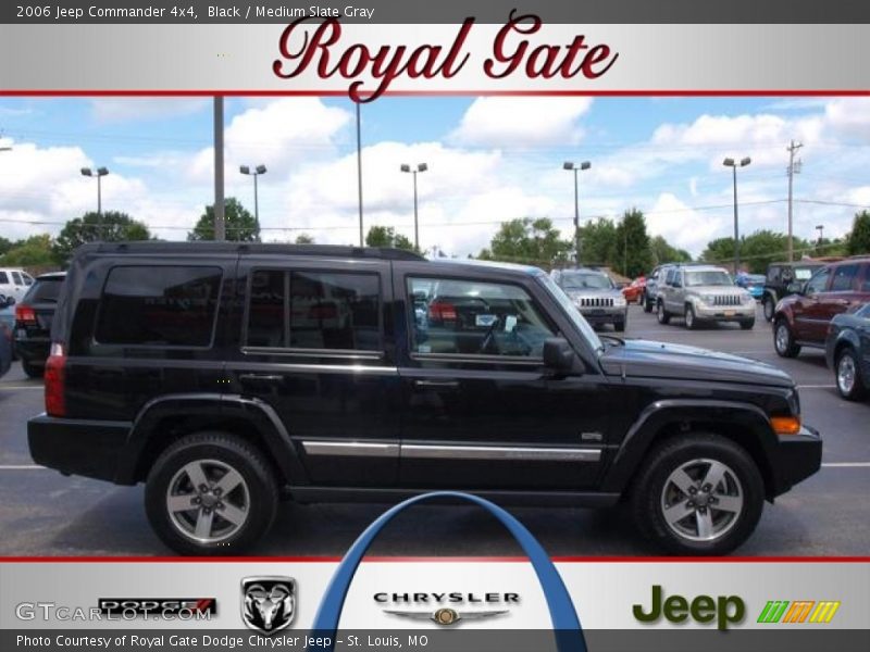 Black / Medium Slate Gray 2006 Jeep Commander 4x4