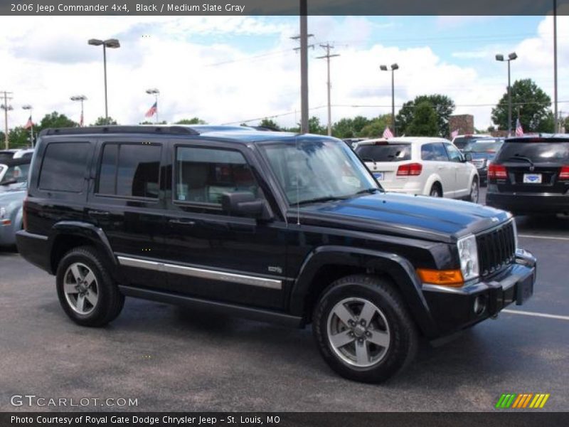 Black / Medium Slate Gray 2006 Jeep Commander 4x4
