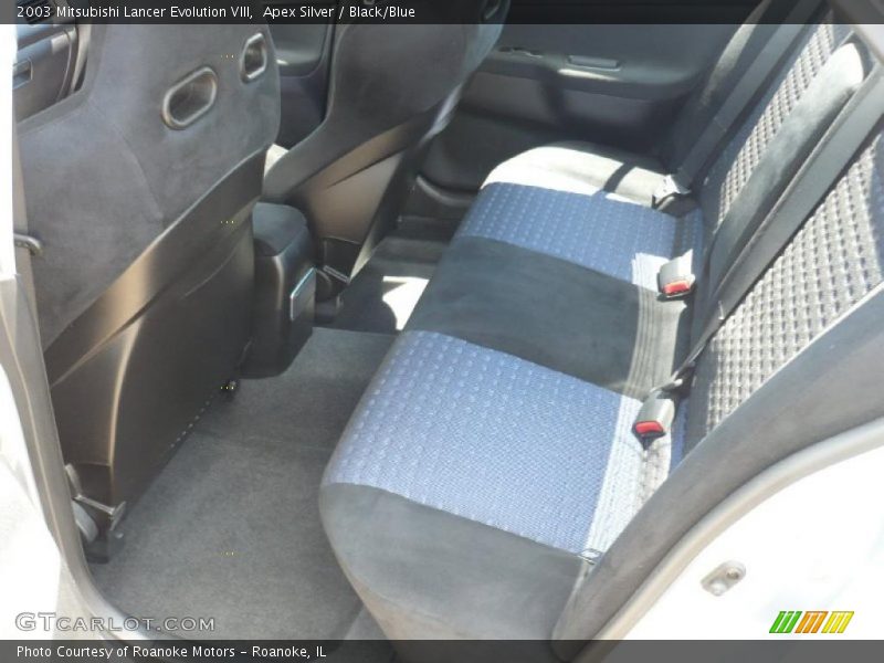 Apex Silver / Black/Blue 2003 Mitsubishi Lancer Evolution VIII