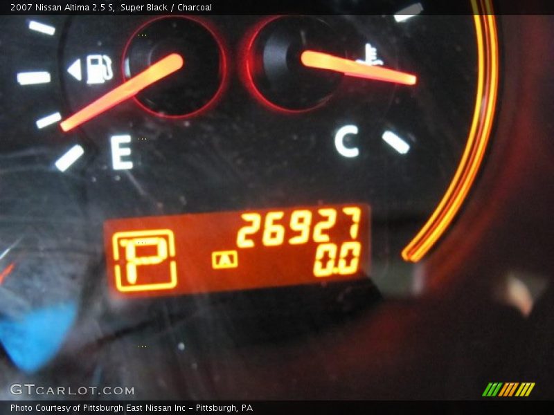 Super Black / Charcoal 2007 Nissan Altima 2.5 S