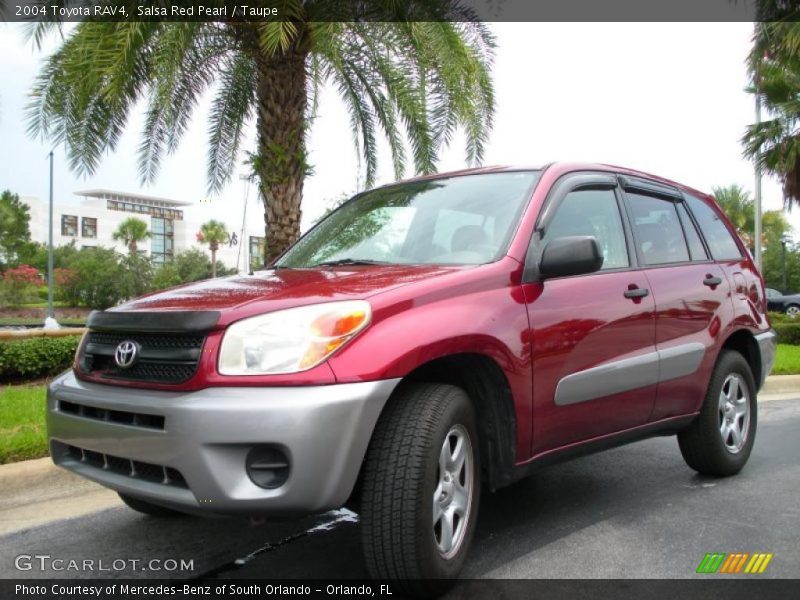 Salsa Red Pearl / Taupe 2004 Toyota RAV4
