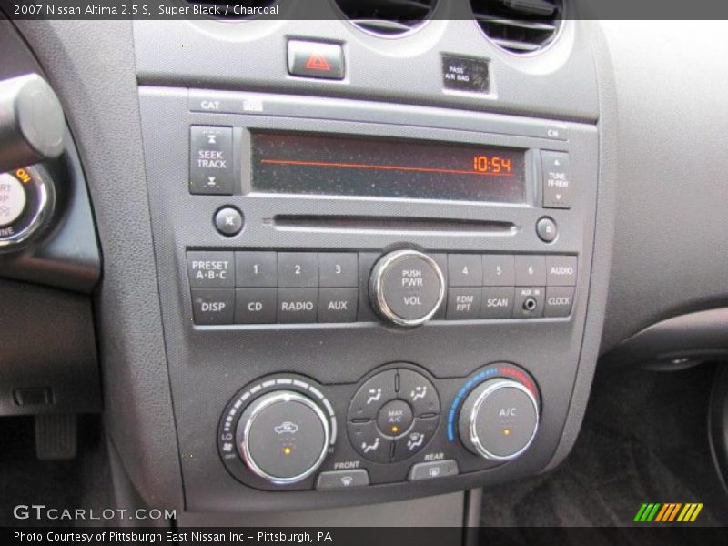 Super Black / Charcoal 2007 Nissan Altima 2.5 S