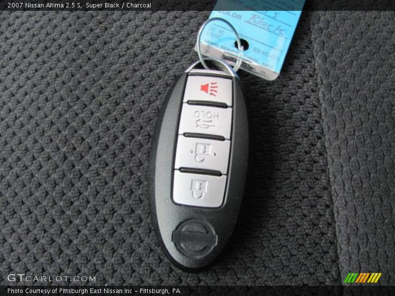 Super Black / Charcoal 2007 Nissan Altima 2.5 S