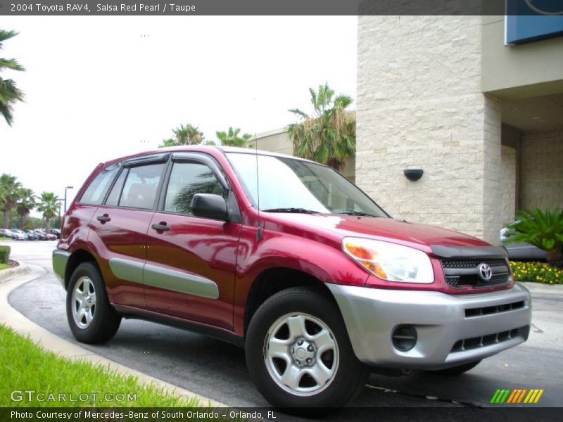 Salsa Red Pearl / Taupe 2004 Toyota RAV4