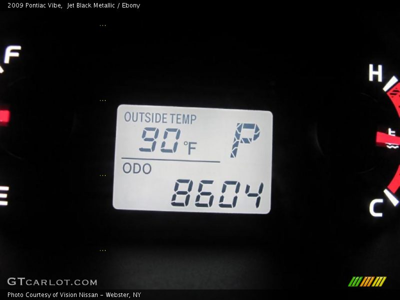 Jet Black Metallic / Ebony 2009 Pontiac Vibe