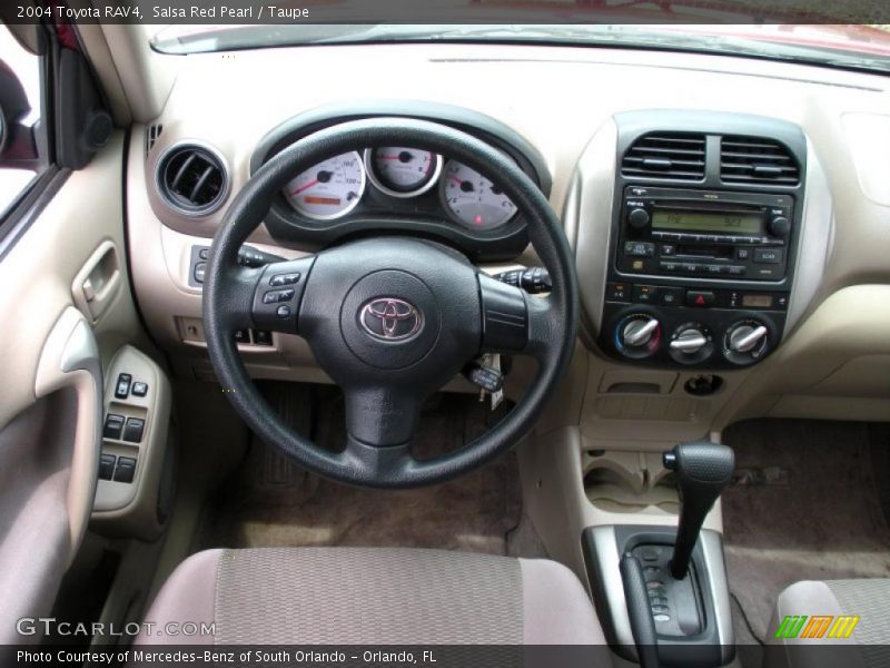 Salsa Red Pearl / Taupe 2004 Toyota RAV4