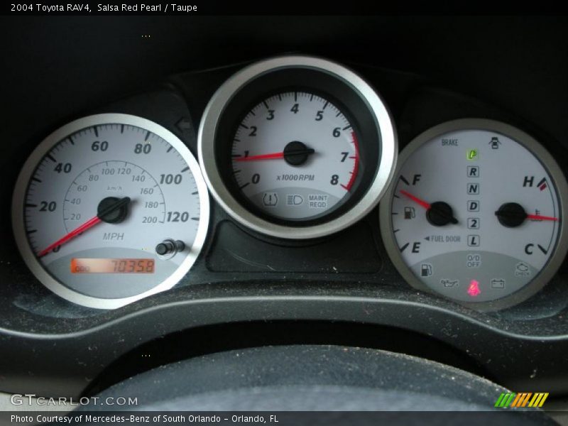 Salsa Red Pearl / Taupe 2004 Toyota RAV4