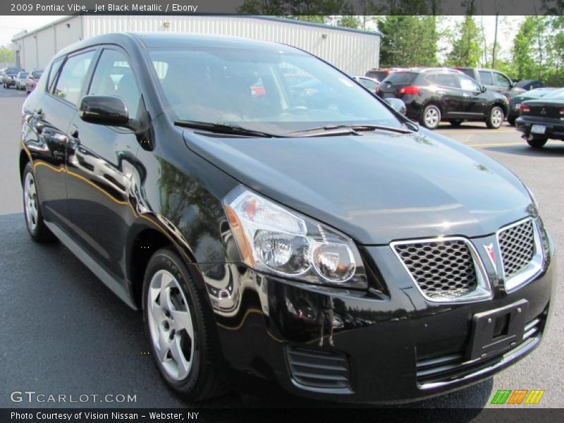 Jet Black Metallic / Ebony 2009 Pontiac Vibe