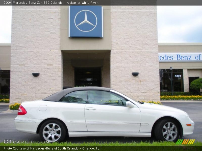 Alabaster White / Ash 2004 Mercedes-Benz CLK 320 Cabriolet