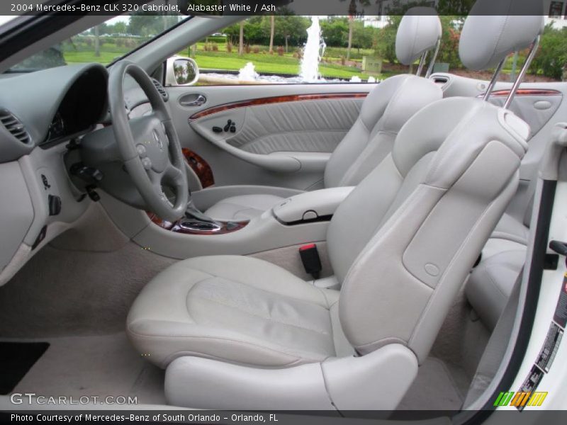 Alabaster White / Ash 2004 Mercedes-Benz CLK 320 Cabriolet