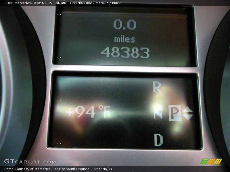 Obsidian Black Metallic / Black 2006 Mercedes-Benz ML 350 4Matic