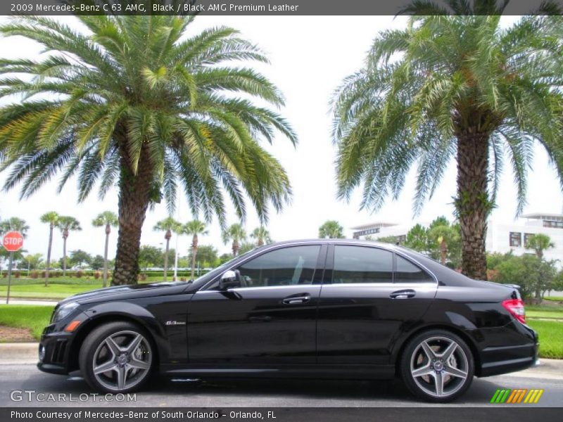 Black / Black AMG Premium Leather 2009 Mercedes-Benz C 63 AMG