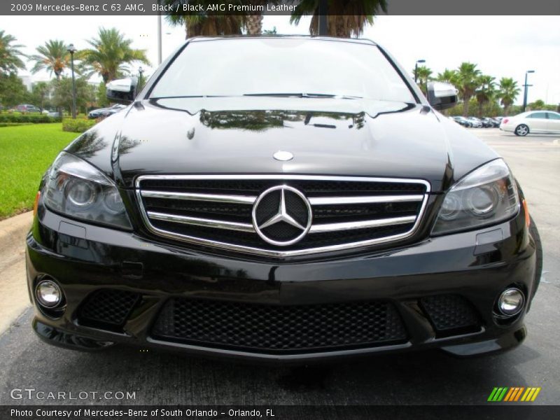 Black / Black AMG Premium Leather 2009 Mercedes-Benz C 63 AMG