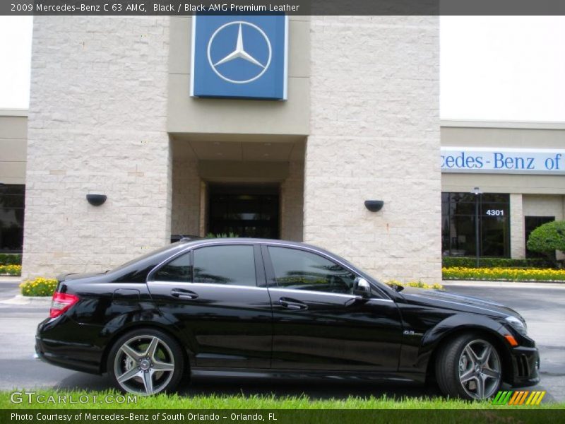 Black / Black AMG Premium Leather 2009 Mercedes-Benz C 63 AMG
