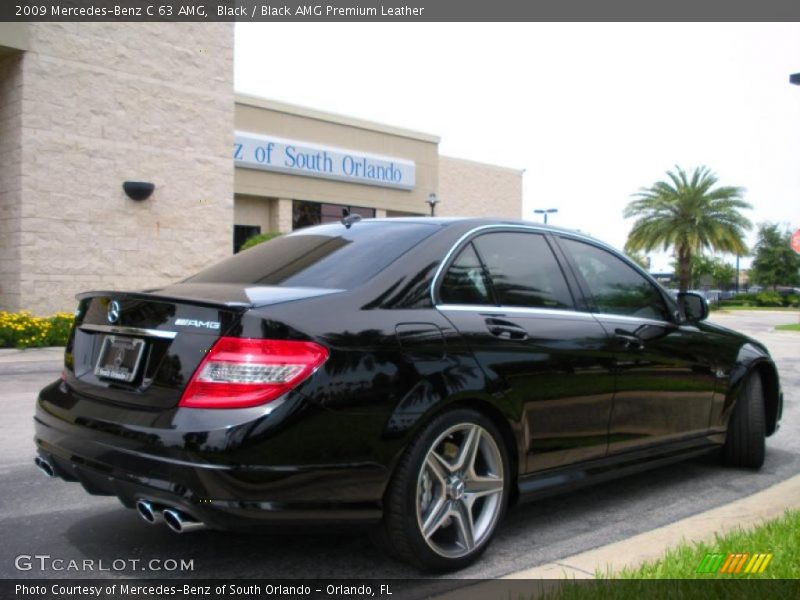 Black / Black AMG Premium Leather 2009 Mercedes-Benz C 63 AMG
