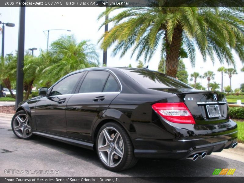 Black / Black AMG Premium Leather 2009 Mercedes-Benz C 63 AMG
