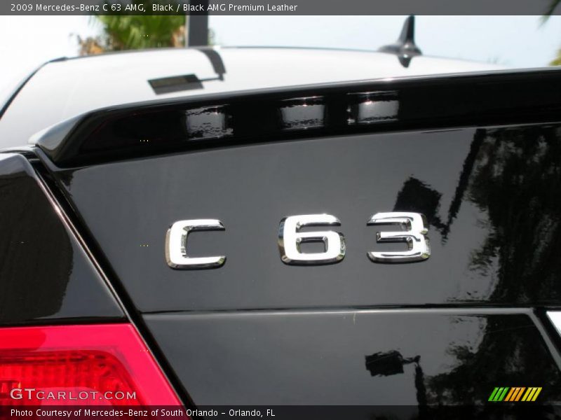 Black / Black AMG Premium Leather 2009 Mercedes-Benz C 63 AMG