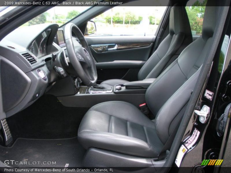 Black / Black AMG Premium Leather 2009 Mercedes-Benz C 63 AMG