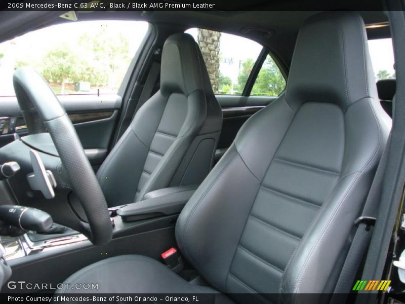 Black / Black AMG Premium Leather 2009 Mercedes-Benz C 63 AMG