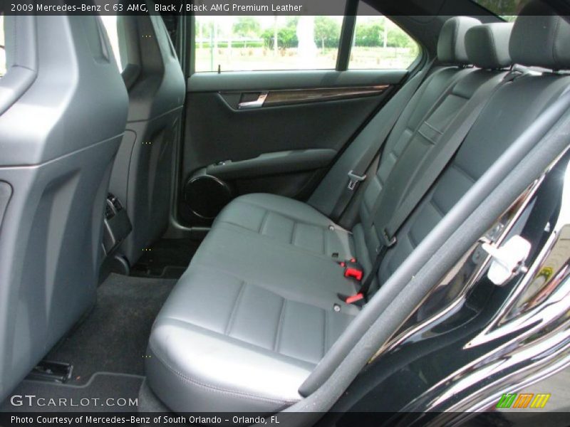 Black / Black AMG Premium Leather 2009 Mercedes-Benz C 63 AMG