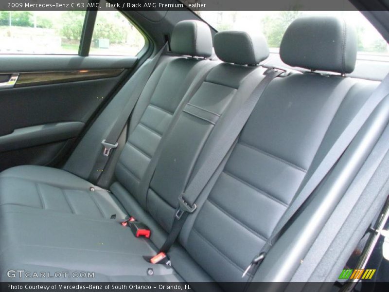 Black / Black AMG Premium Leather 2009 Mercedes-Benz C 63 AMG