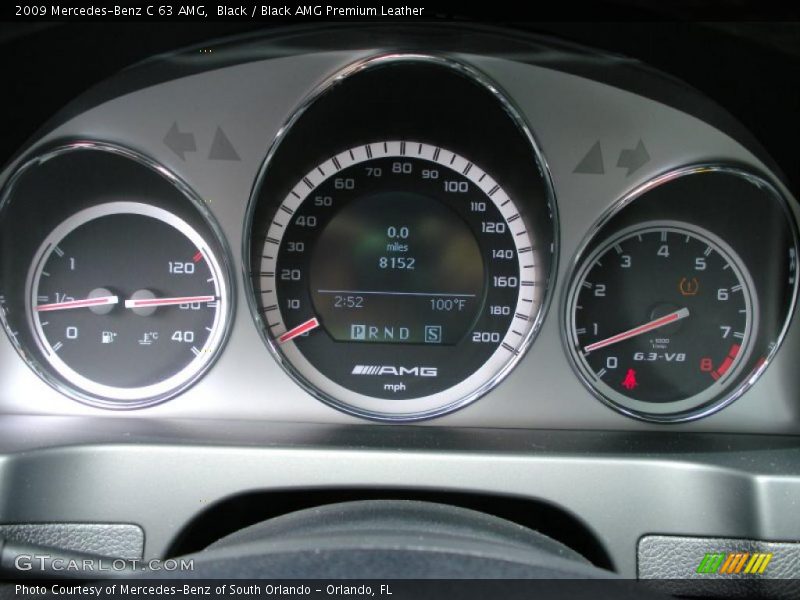 Black / Black AMG Premium Leather 2009 Mercedes-Benz C 63 AMG