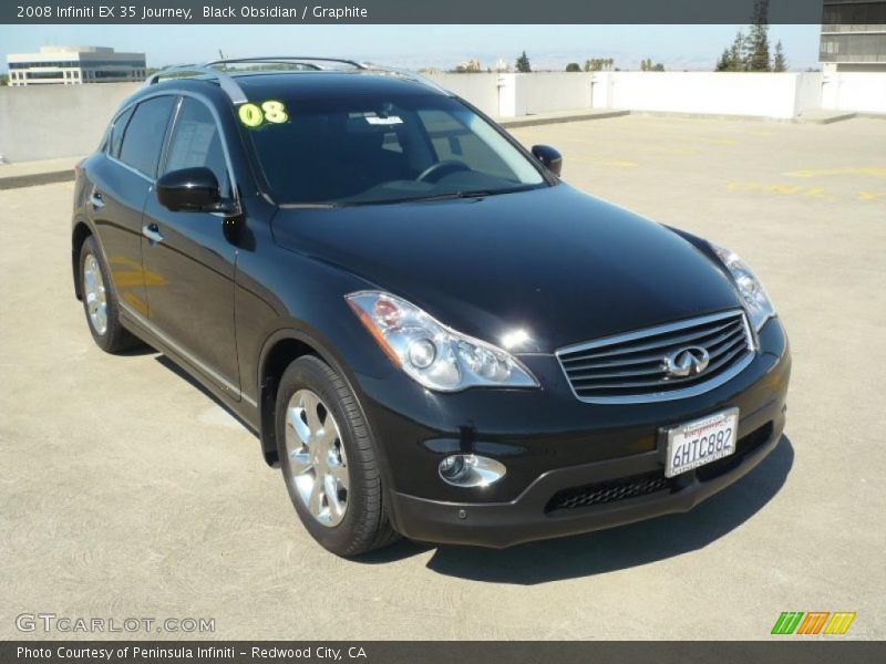 Black Obsidian / Graphite 2008 Infiniti EX 35 Journey