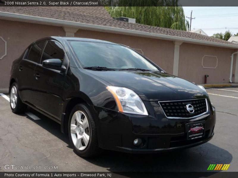 Super Black / Charcoal/Steel 2008 Nissan Sentra 2.0