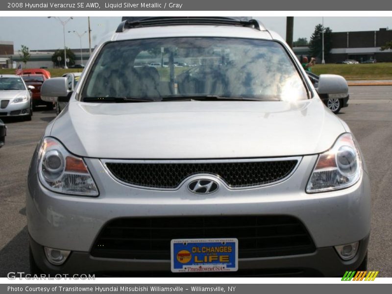 Liquid Silver Metallic / Gray 2008 Hyundai Veracruz SE AWD