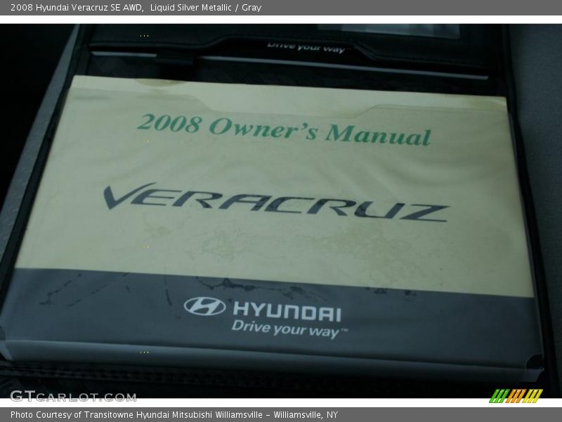 Liquid Silver Metallic / Gray 2008 Hyundai Veracruz SE AWD