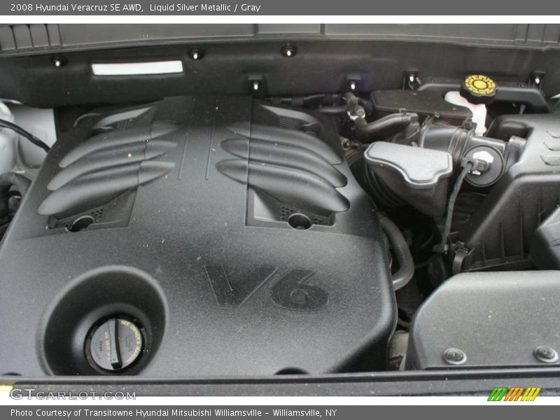 Liquid Silver Metallic / Gray 2008 Hyundai Veracruz SE AWD