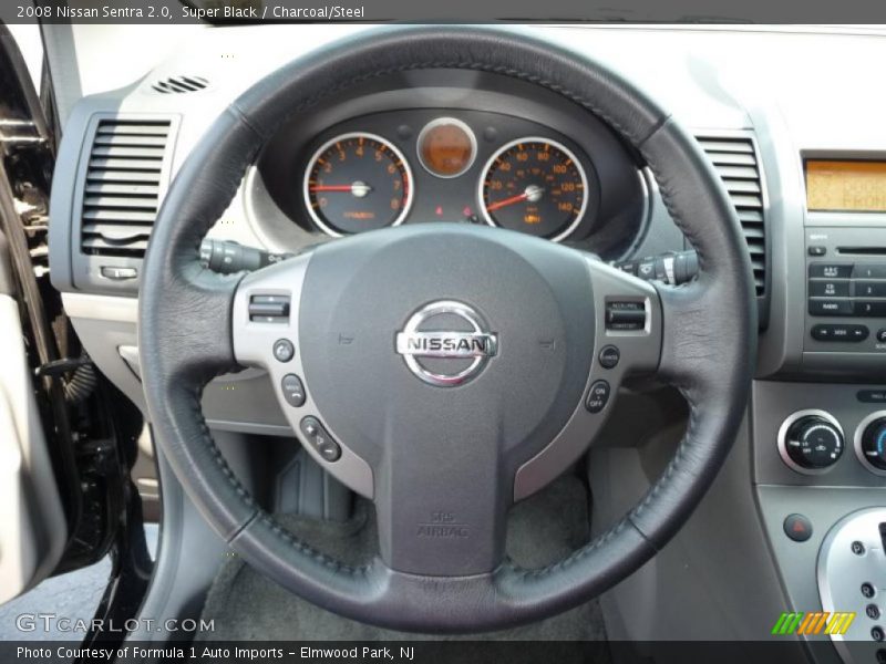 Super Black / Charcoal/Steel 2008 Nissan Sentra 2.0