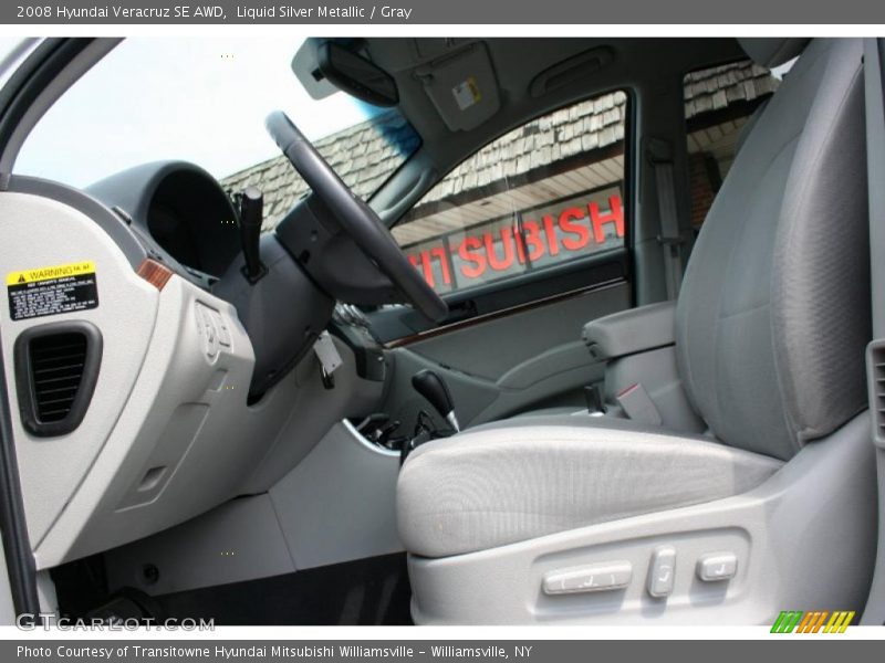 Liquid Silver Metallic / Gray 2008 Hyundai Veracruz SE AWD