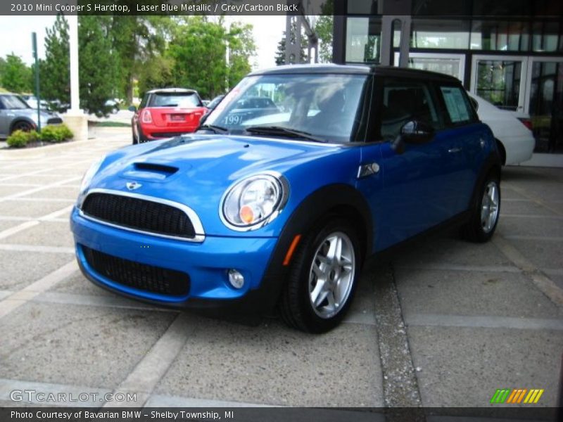 Laser Blue Metallic / Grey/Carbon Black 2010 Mini Cooper S Hardtop